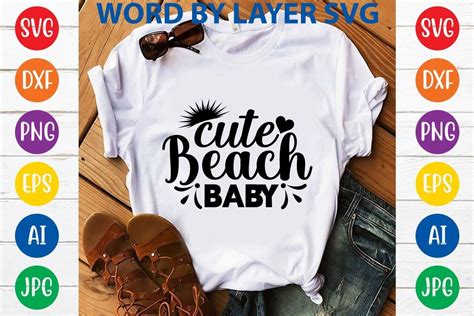 Cute Beach Baby Svg Design Graphic By Svghouse · Creative Fabrica