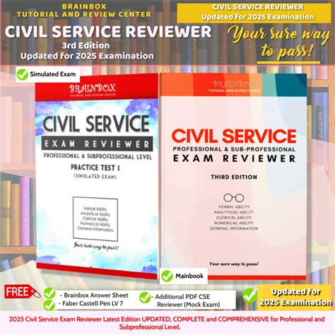 Brainbox Civil Service Reviewer Updated For Examination Bundle