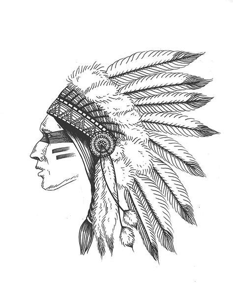 Headdress Drawing At PaintingValley Explore Collection Of