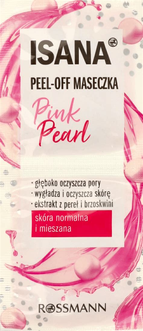 Isana Pink Pearl Maseczka Peel Off X Ml Drogeria Rossmann Pl