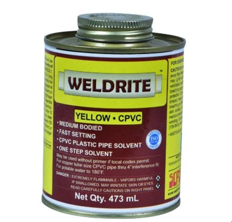 Weldrite Heavy Duty Cpvc Yellow Solvent Cement 100ml Bottle At Rs 100