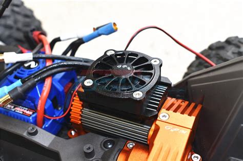 Gpm Aluminium Motor Heatsink With Cooling Fan For Traxxas Maxx S