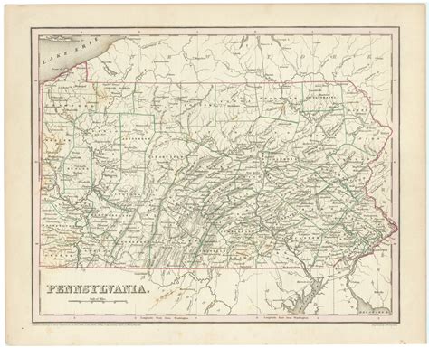 Pennsylvania: Bradford, 1838 – The Antiquarium Antique Maps | Quality ...