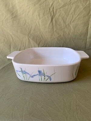 Vintage Corning Ware Shadow Iris 1 Liter Baking Casserole Dish A 1 B W