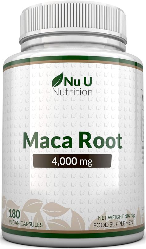 Radice Di Maca Peruviana 4000mg 180 Capsule Vegane 6 Mesi Di Durata