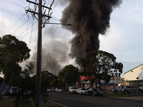 Revesby Fire Firefighters Battling Huge Factory Blaze In Sydneys