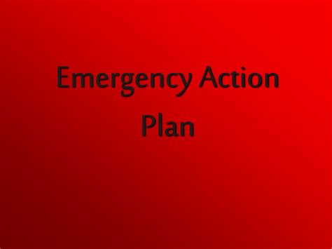 Ppt Emergency Action Plan Powerpoint Presentation Free Download Id 9142442