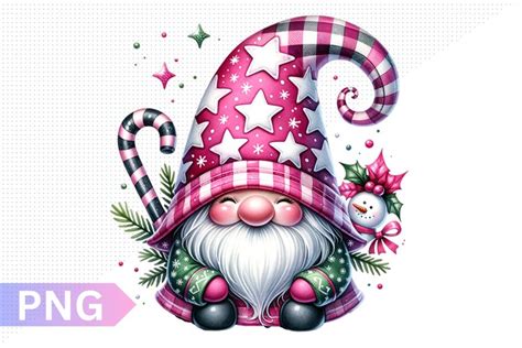 Christmas Gnome Sublimation Clipart Png Design