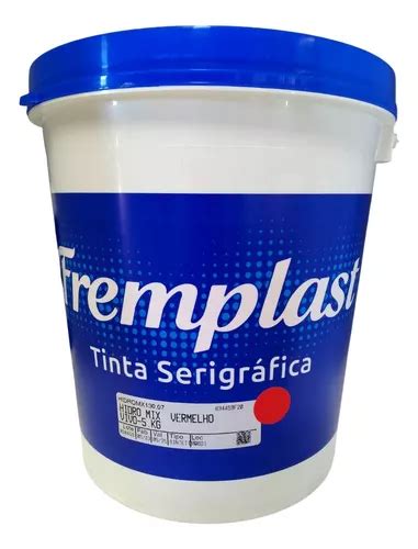 Tinta Serigráfica Fremplast Hidro Mix Vermelho Vivo 5kg Frete grátis