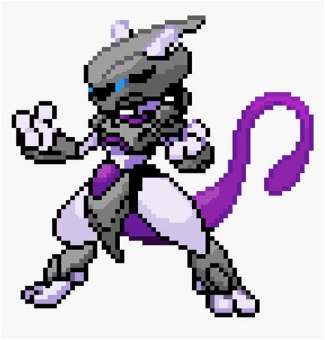 Pokemon Pixel Art Mewtwo