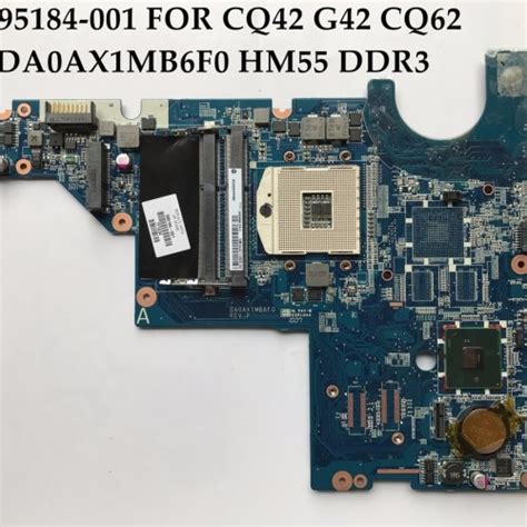 Jual Laptop Motherboard Hp Cq42 G42 Cq62 595184 001 Ax1 Hm55 Pga989 Ddr3 Kota Tangerang