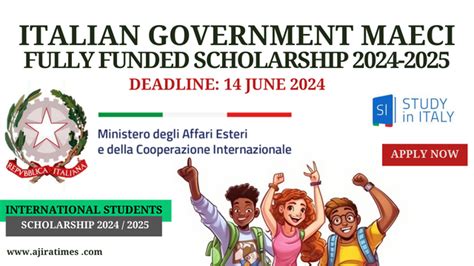 Government Of Italy Maeci Scholarship