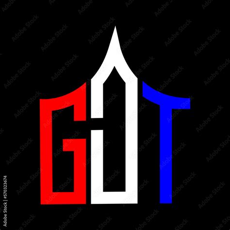 Gdt Letter Logo Designgdt Creative Initials Monogram Vector Letter