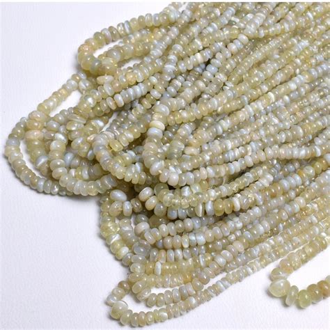 Natural Cats Eye Smooth Rondelle Beads Buy Online Shyama Gems