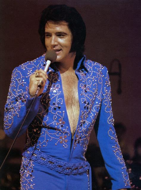 Elvis Presley Closing Show Las Vegas September 4 1972 Suit Lucky Suit Aka Blue Swir