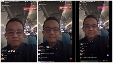 Anies Bubble Trending X Cerita Anies Baswedan Ketagihan Live Tiktok