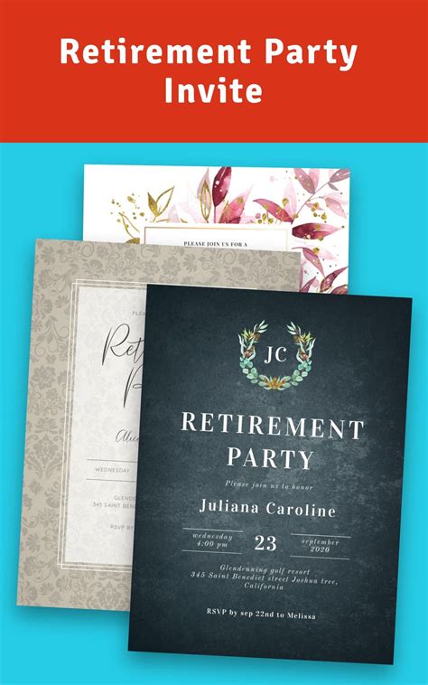 Retirement Email Invite Retirement Party Invite Template Invitation For Retirement Party Artofit