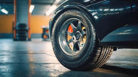 Car Wheel Alignment At Car Service Station Car Wheel Alignment Stock