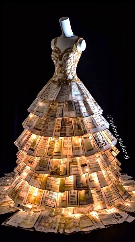 Pin By Kris In Montana On Alternative Art Recycled Dress Paper Dress