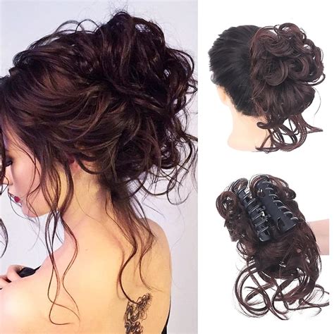 Amazon Sdznyqt Claw Messy Bun Hair Pieces Clip Wavy Curly Hair