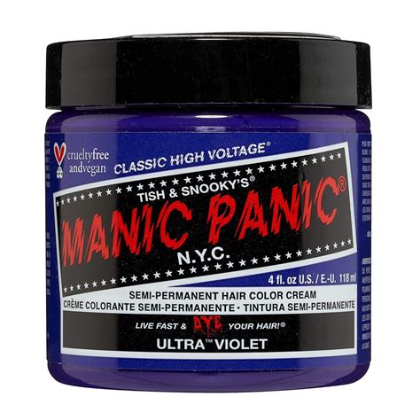 Manic Panic Ultra Violet Hair Dye Classic High Voltage Semi Permanent Cool