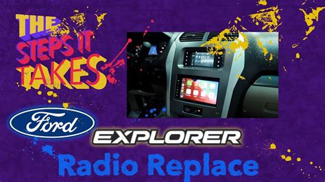 How To Upgrade The Ford Explorer Inch Radio Youtube