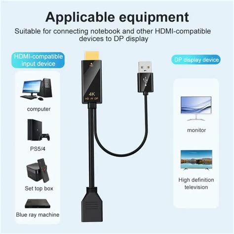 Câble HDMI vers Displayport 4K compatible Test et Avis