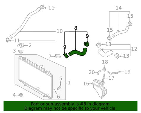 Mazda Cx Radiator Coolant Hose Px X Tascaparts