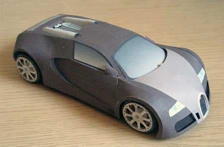 Bugatti Veyron Papercraft Paperkraft Net Free Papercraft Paper