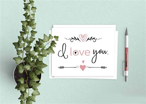 Free I Love You Cards | Free Valentine's Day Printable