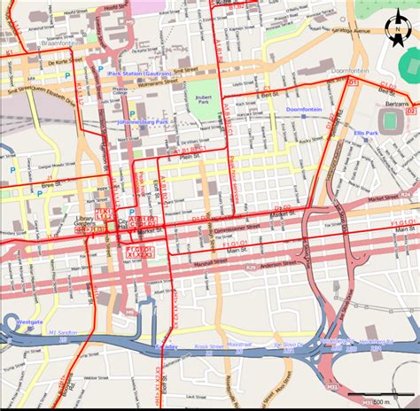 Johannesburg Public Transport Map - Transport Informations Lane