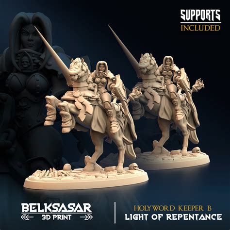 Holyword Keeper Nude And Normal Set X D File For D PrintingCults