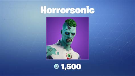 Horrorsonic Fortnite Outfit Skin YouTube