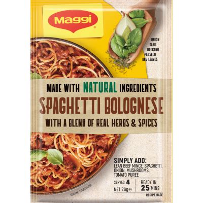 Maggi Spaghetti Bolognese Recipe Base Sachet 26g Pantry New World