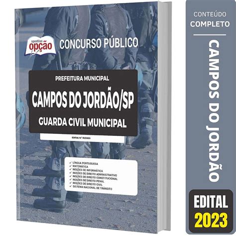 Apostila Campos Do Jordão Sp 2023 Guarda Civil Municipal Solução