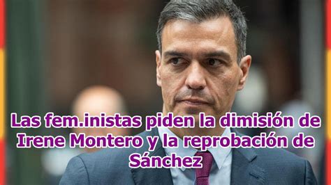 Las Fem Inistas Piden La Dimisi N De Irene Montero Y La Reprobaci N De