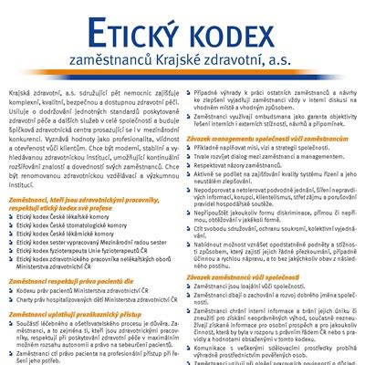 Etický kodex zaměstnanců společnosti