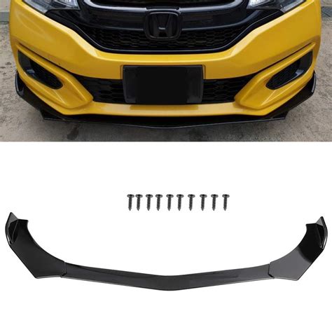 Buy Auto Mt Pc Universal Jdm Abs Black Front Bumper Splitter Car Front