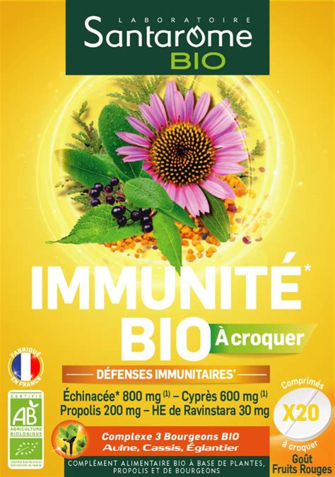 Rappel Consommateur Détail IMMUNITE BIO à croquer SANTAROME BIO