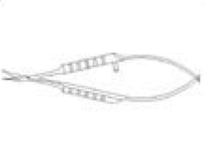 Vannas Curved Capsulotomy Round Handle Scissors From Rumex