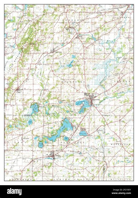 Eagle Wisconsin Map 1960 162500 United States Of America By