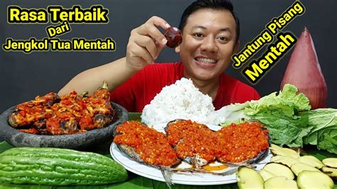 Mukbang Jengkol Mentah Ikan Asin Ikan Etem Bakar Sambal Terasi Pedas