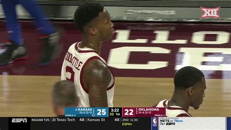 Kansas Vs Oklahoma Mens Basketball Highlights Youtube