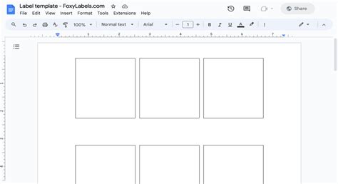 Google Docs Label Template Compatible with Avery® 80511