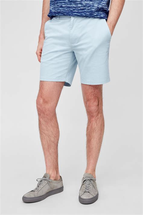 Bonobos Cotton Stretch Washed Chino Shorts In Powder Blue Blue For Men Lyst