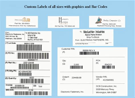 Custom Labels Electronic Fasteners Inc