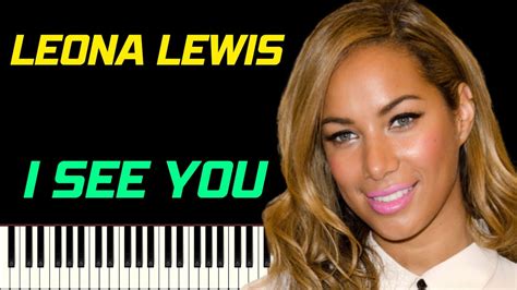 Leona Lewis I See You Avatar Piano Tutoriel Youtube