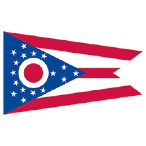 Ohio State Flag 3x5 Poly-Max - The Patriot Flag Company