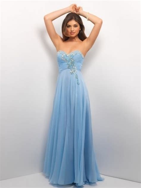 Stylish A Line Sweetheart Beading Sleeveless Floor Length Chiffon Prom