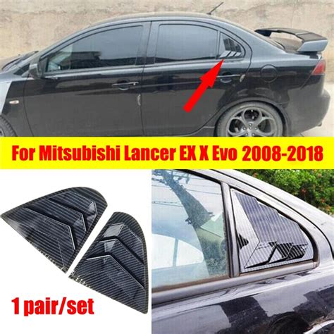 For Mitsubishi Lancer EX X EVO 2008 2018 Rear Window Side Vent Shutter